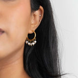 Pearly Hoop Earrings