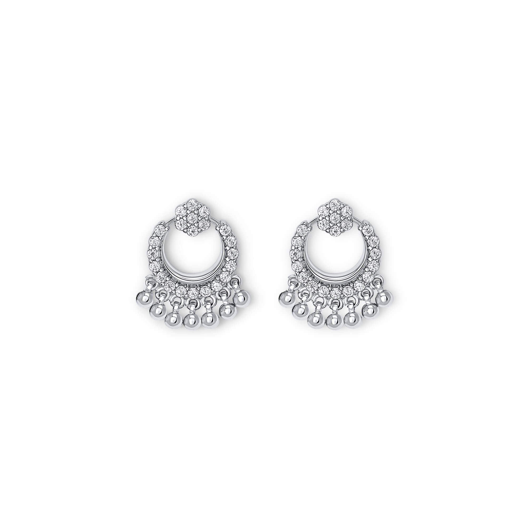 Micro Stone Chandbali Earrings