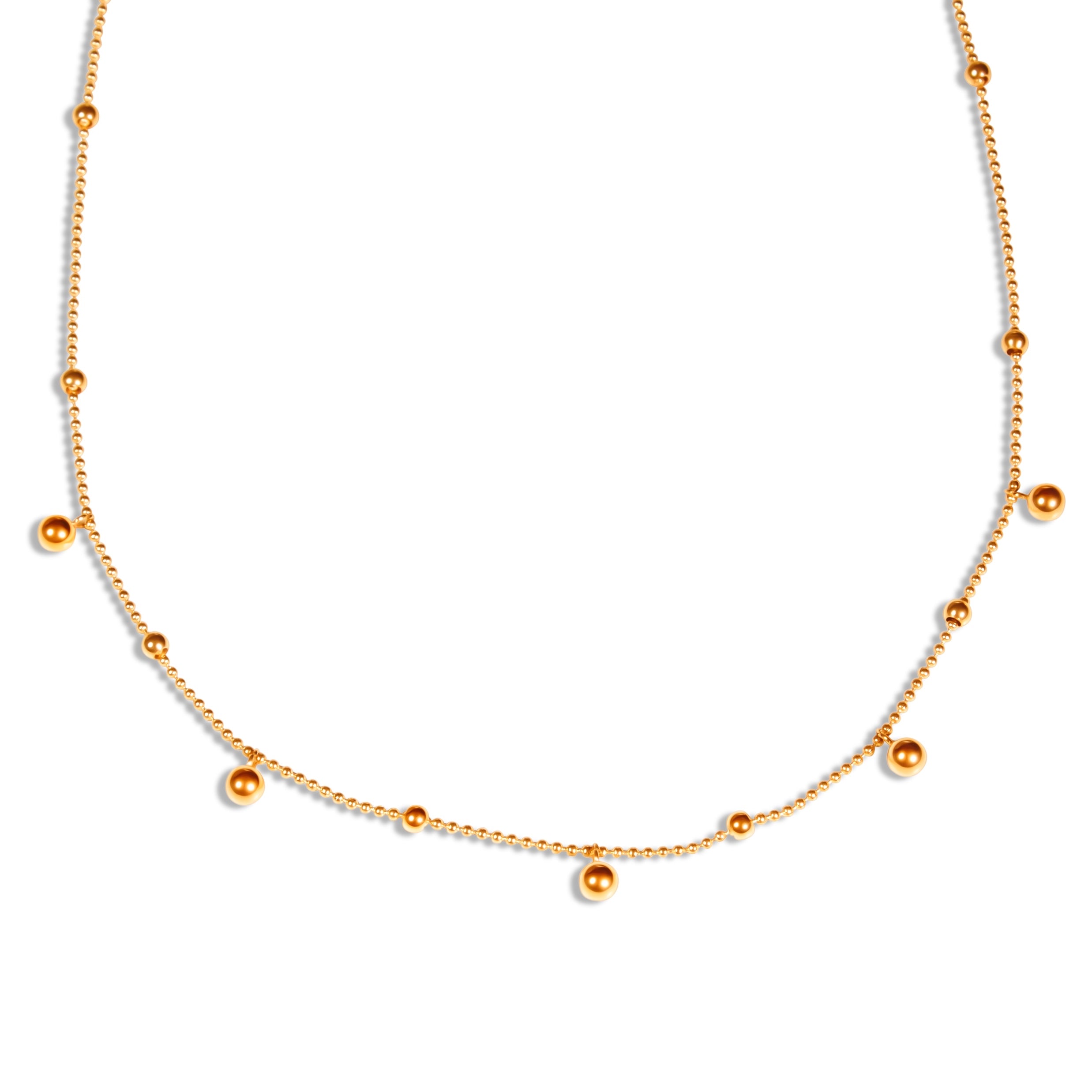 full beaded gold dainty chain