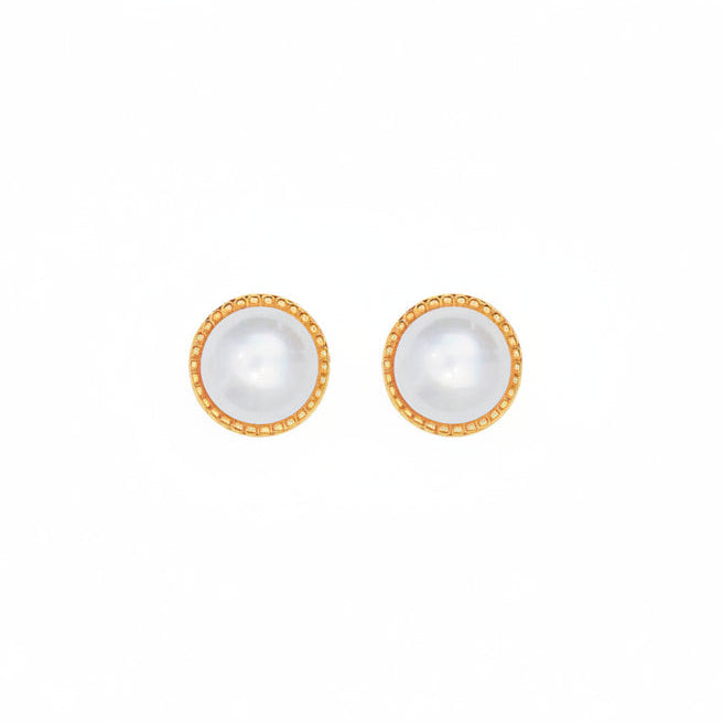 Classic Pearl Stud Earrings