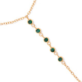 Suhana Hand Chain - Emerald