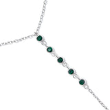 Suhana Hand Chain - Emerald
