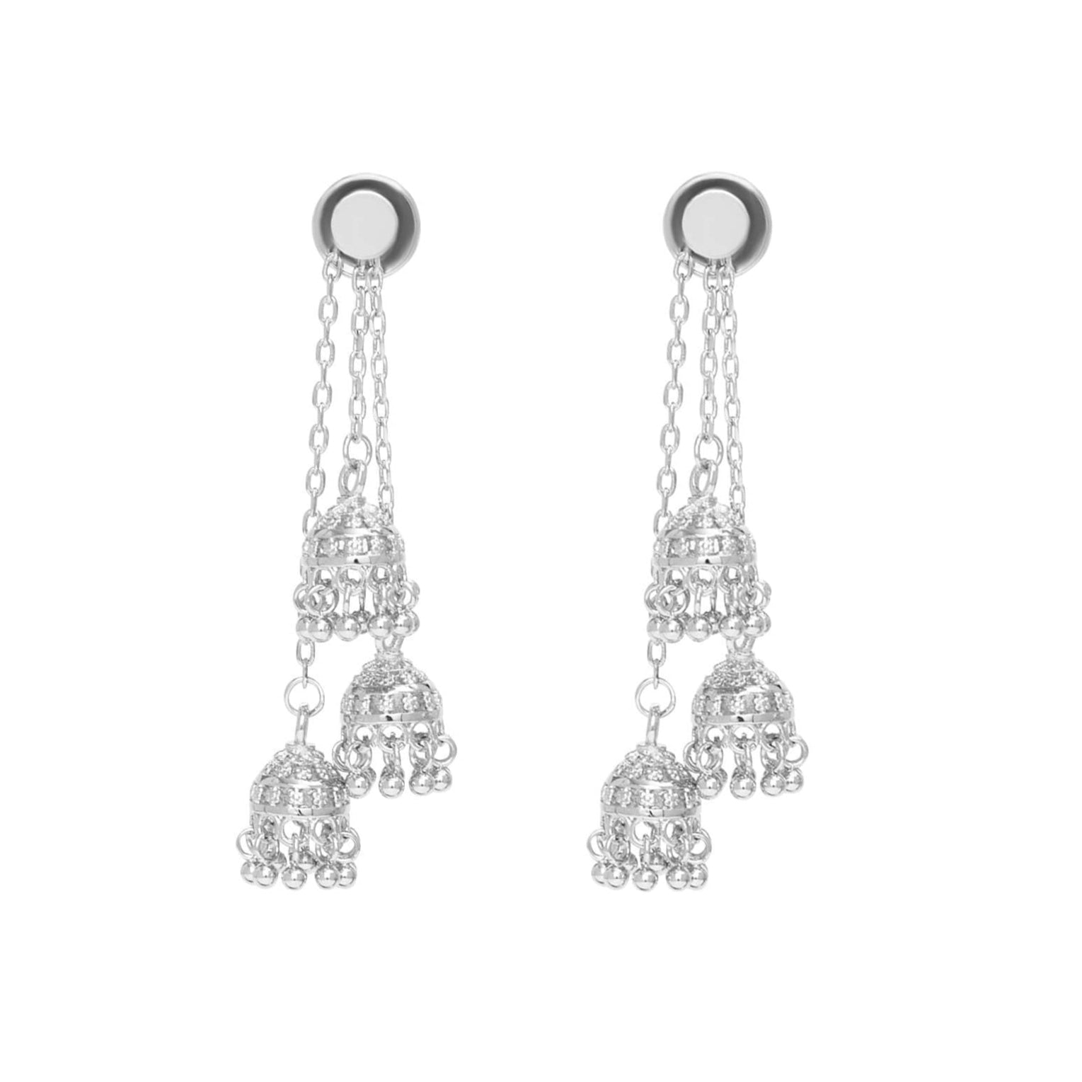 Micro Jhumka Trio Earrings