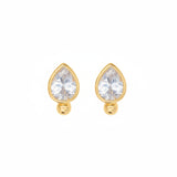 Classic Pear Stud Earrings