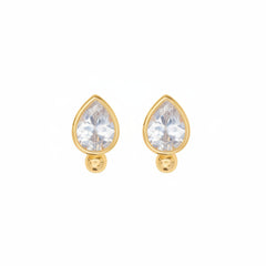 Classic Pear Stud Earrings
