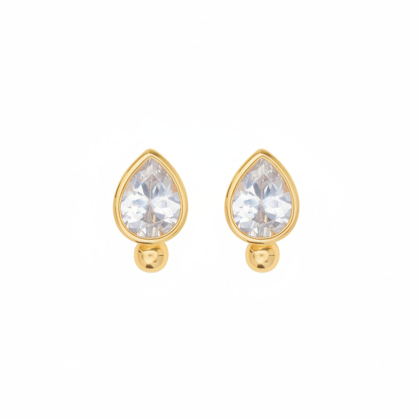 Classic Pear Stud Earrings