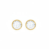 Classic Round Stud Earrings