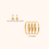 Micro Jhumka Classic Stud Icon Bundle