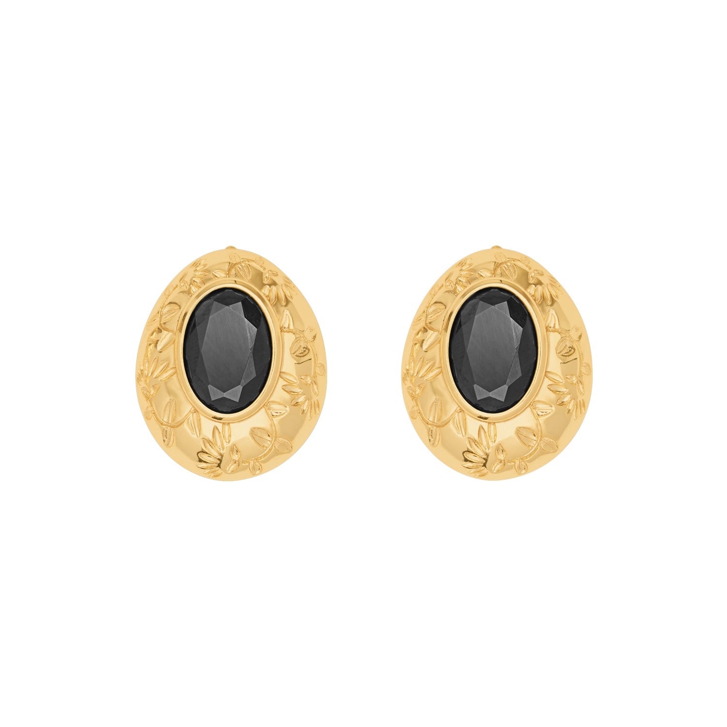 Rani Gem Earring - Onyx