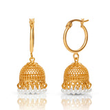 Pearl Jhumka Earrings