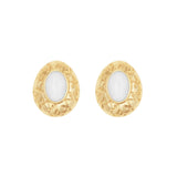 Rani Gem Earring - White Jade