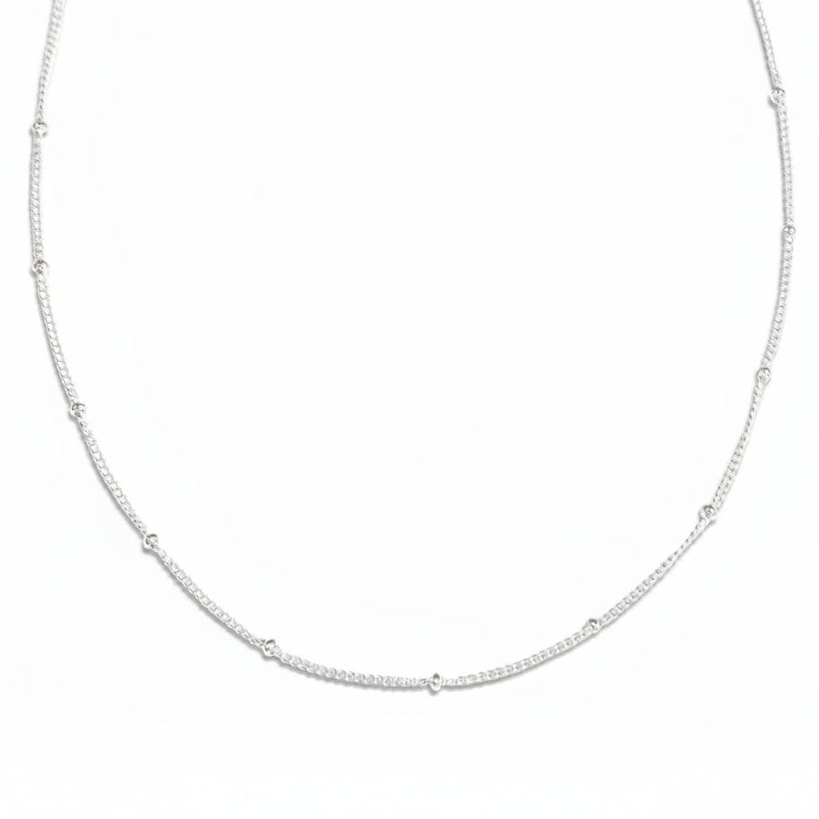 full silver minimalist chain