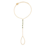 Suhana Hand Chain - Emerald