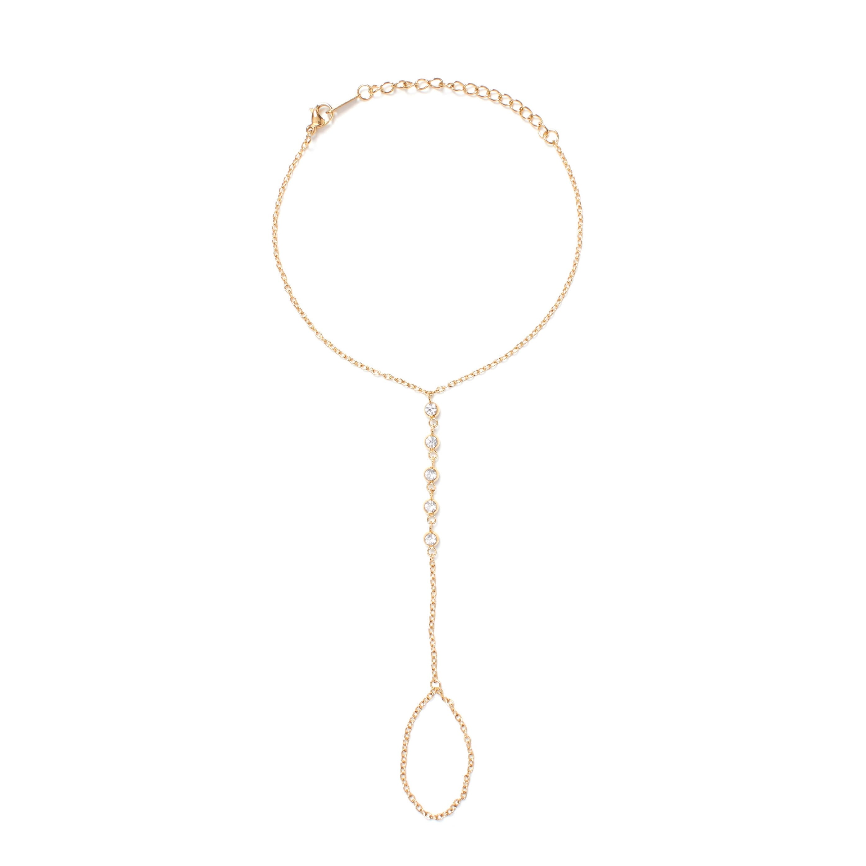 Suhana Hand Chain - Crystal