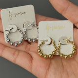 Beaded Hoop Earrings