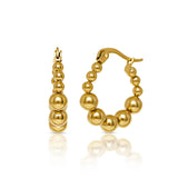 Beaded Hoop Earrings