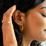 Beaded Hoop Earrings