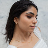 Saffron Baby Hoop Earrings