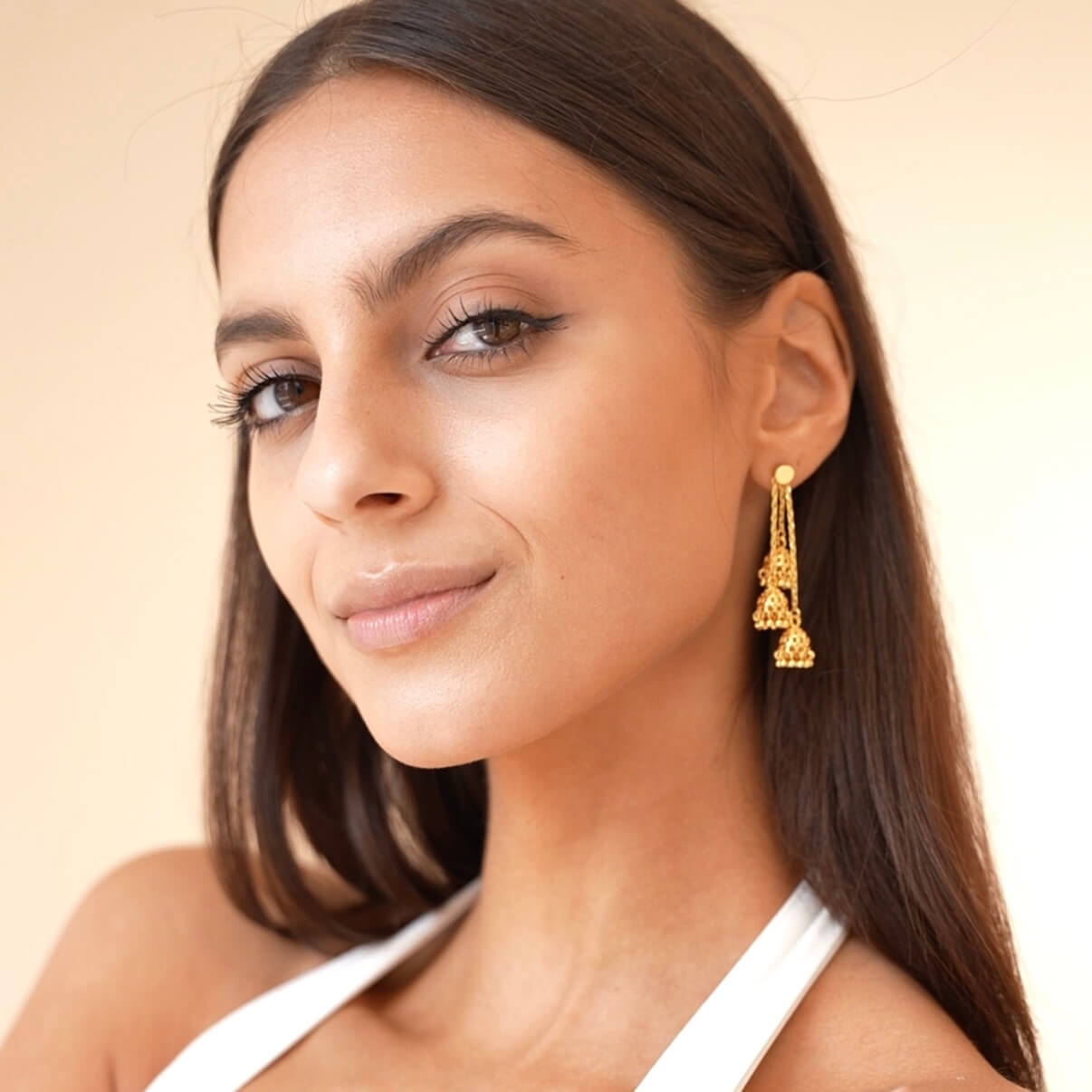 Micro Jhumka Trio Earrings