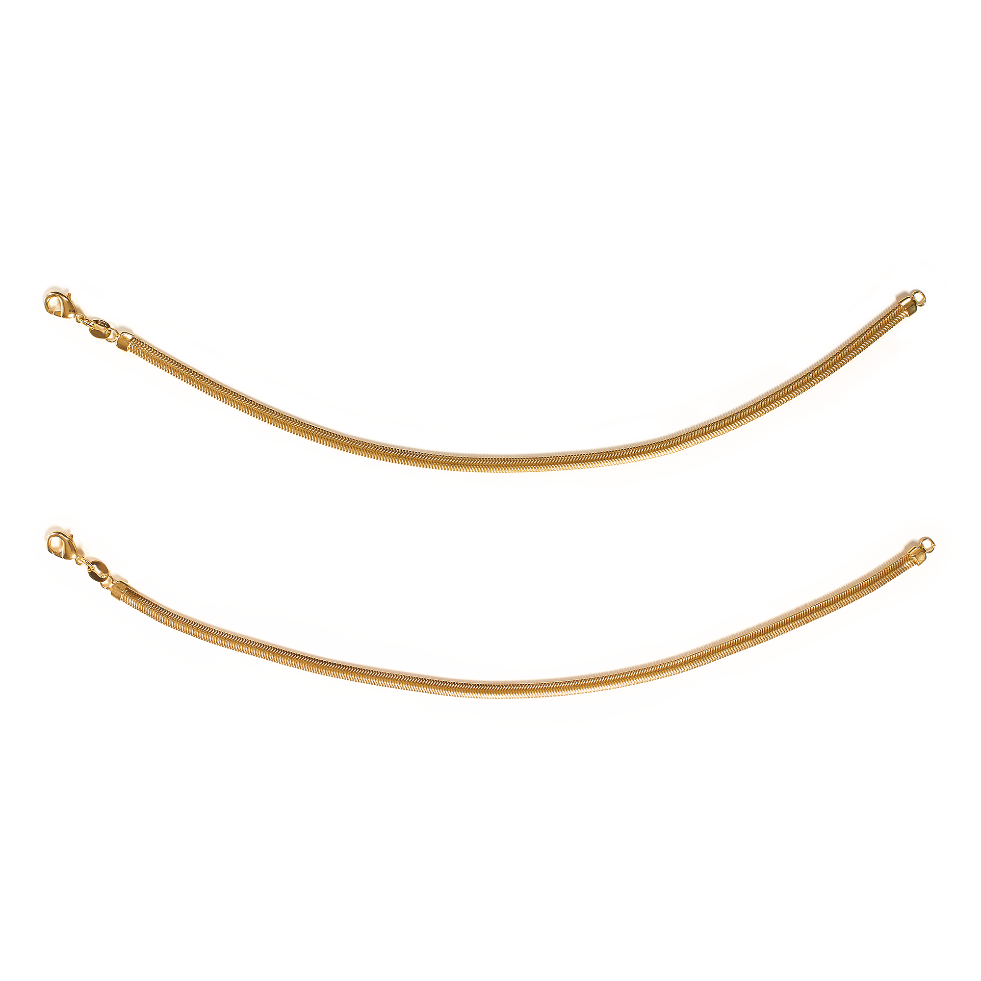 full length gold chain anklets with lobster clasp