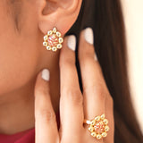 Meena Bloom Earrings - Poppy