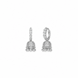 Micro Stone Huggie Jhumkas