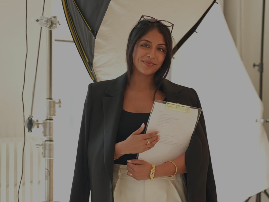 founder video with behind the scenes footage of building a jewelry brand