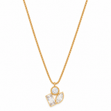 Rekha Trio Stone Necklace