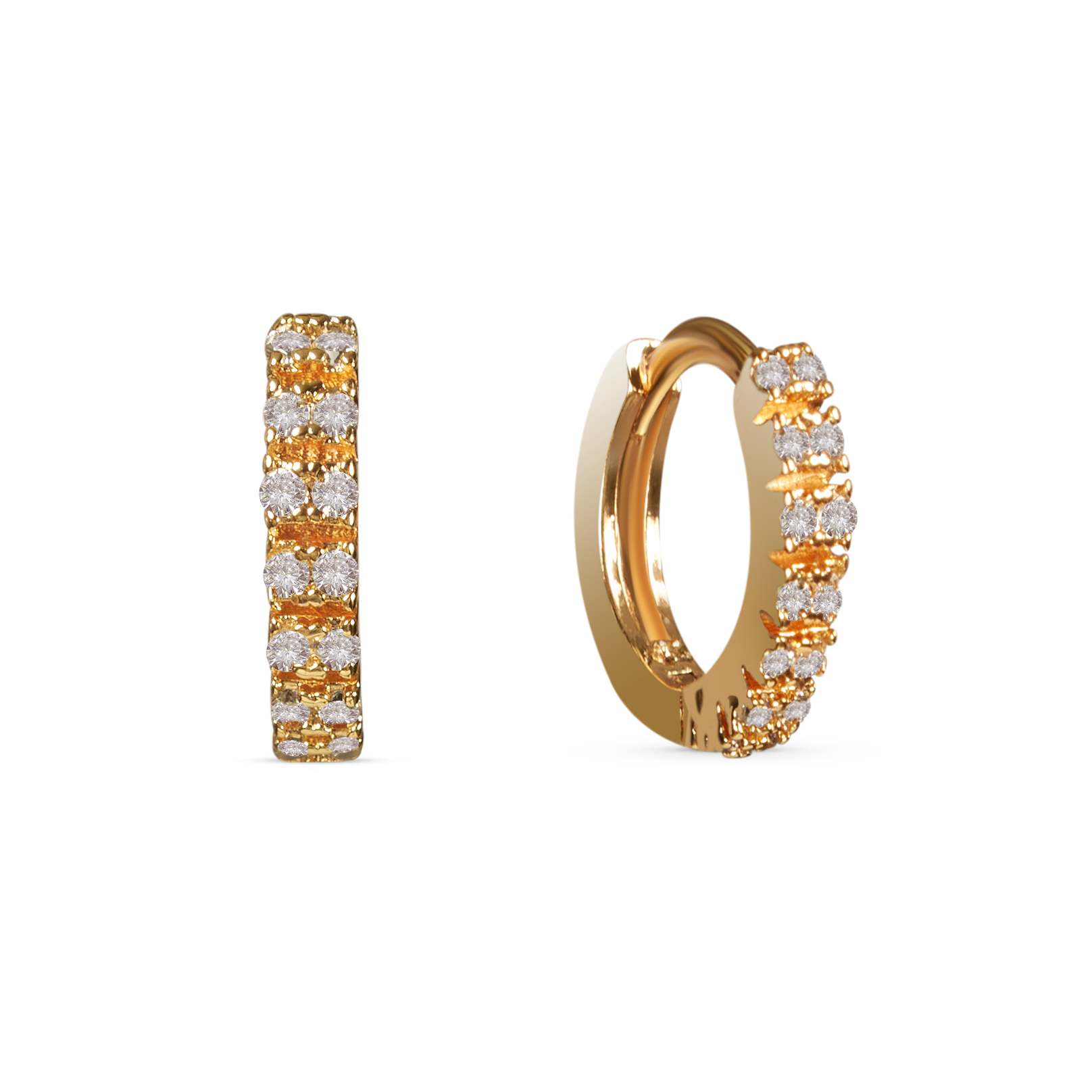 Luv AJ baby amalfi 14k gold plated tube hoop earrings | ASOS